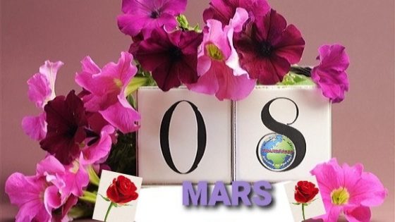 Mars la célébration de deux beautés le printemps et les femmes
